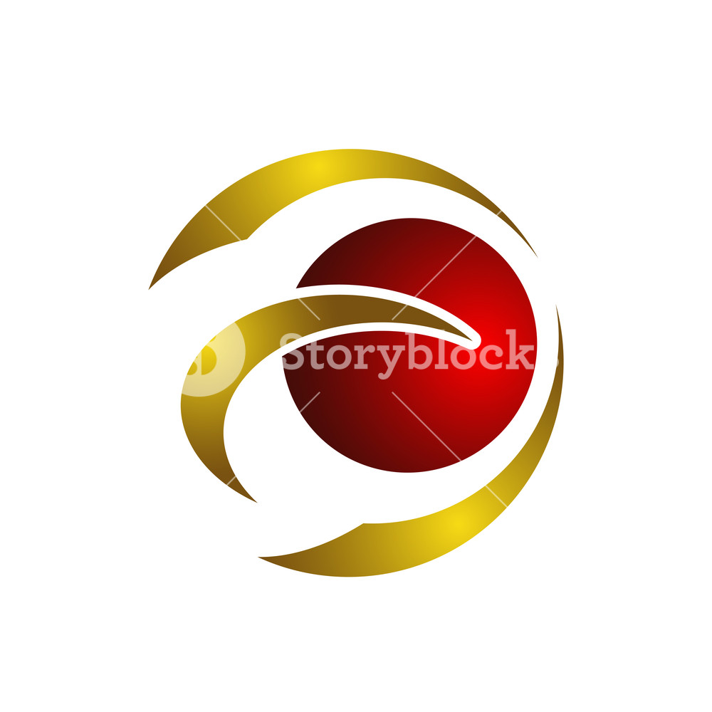 1000x1000 Creative Abstract Circle Swoosh Vector Design Template Element