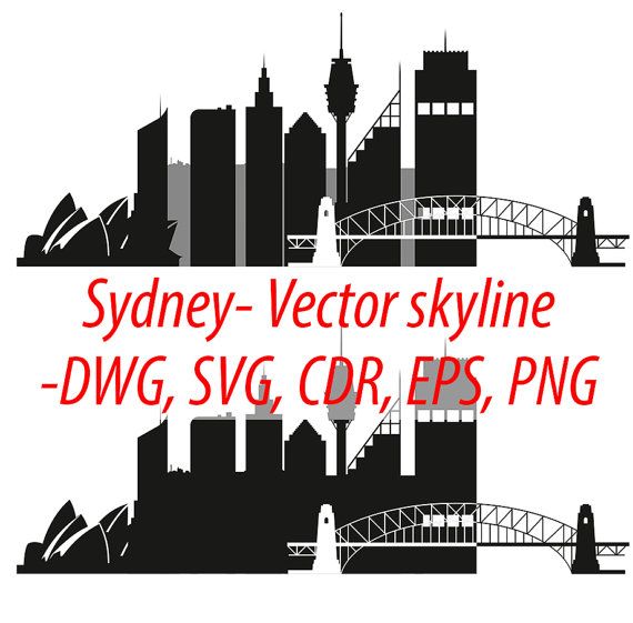 570x561 Sydney Sydney Clipart City Silhouette, Sydney Skyline Vector