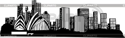 400x124 Sydney Skyline Stock Vector Graphics Cliparto