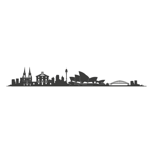 512x512 Sydney Skyline Silhouette