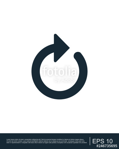 400x500 Refresh Icon Vector Flat Icon Refresh Symbol