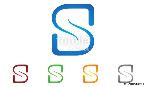 500x300 Letter S, Synergy Logo Vector Stock Image And Royalty Free