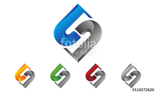 500x300 Synergy, Letter S Logo Design Stock Image And Royalty Free Vector