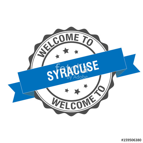 500x500 Welcome To Syracuse Stamp Illustration Stock Image And Royalty