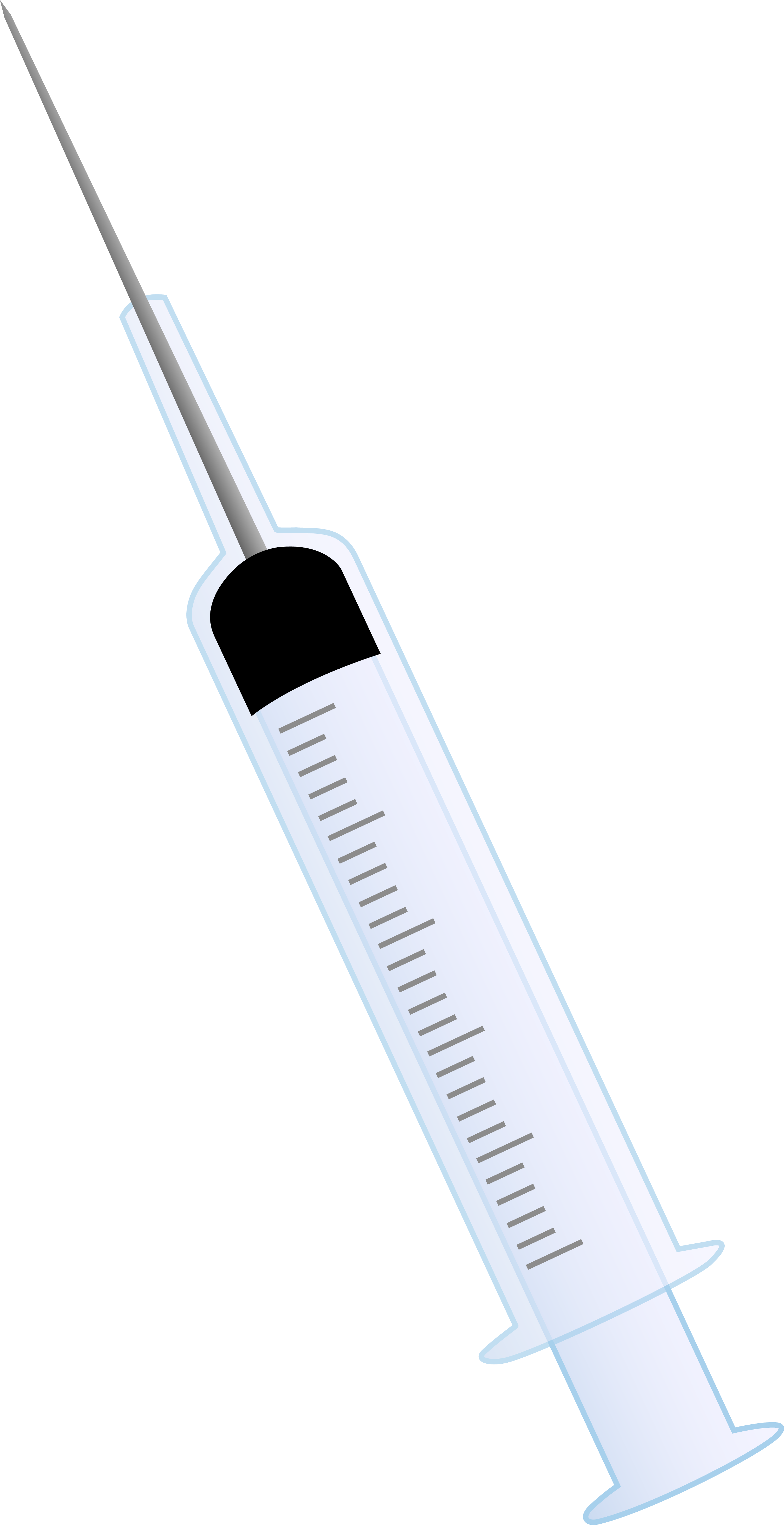 2999x5832 Medical Syringe Vector Free Clip Art