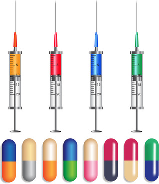 318x368 Syringe Free Vector Download