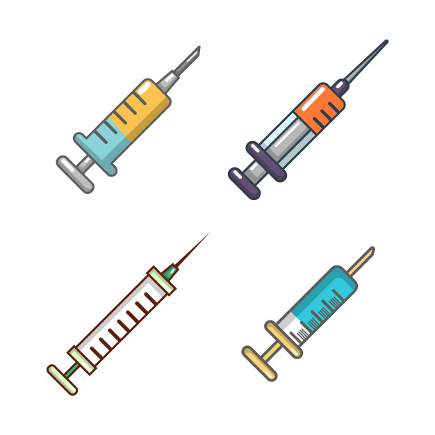626x626 Syringe Icon Set Cartoon Set Of Syringe Vector Icons Collection