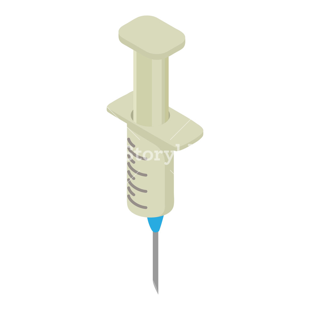 1000x1000 Syringe Icon Isometric Illustration Of Syringe Vector Icon