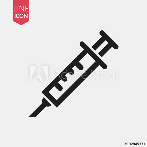 500x500 Syringe Vector Simple Icon Of Use In Medical Injection, Medical