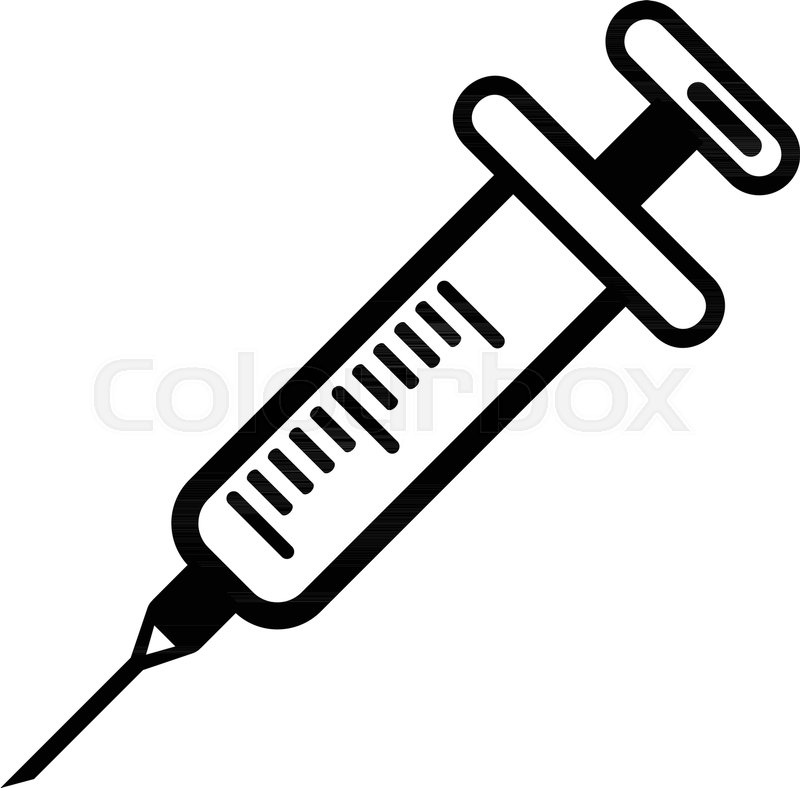 800x788 Full Syringe Icon Simple Illustration Stock Vector Colourbox