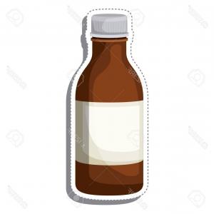 300x300 Hand Draw Sugar Syrup Bottle Vector Catchsplace