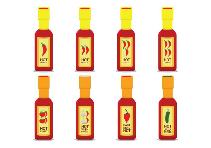 700x490 Hot Sauce Bottle Vector