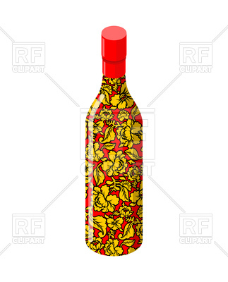 323x400 Russian Vodka Bottle Vector Image Of Objects Popaukropa