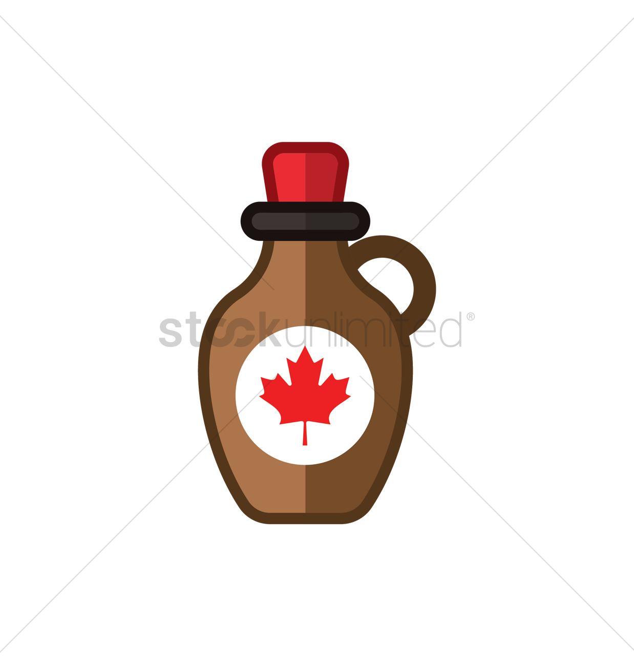 1238x1300 Bottle Of Maple Syrup Vector Image