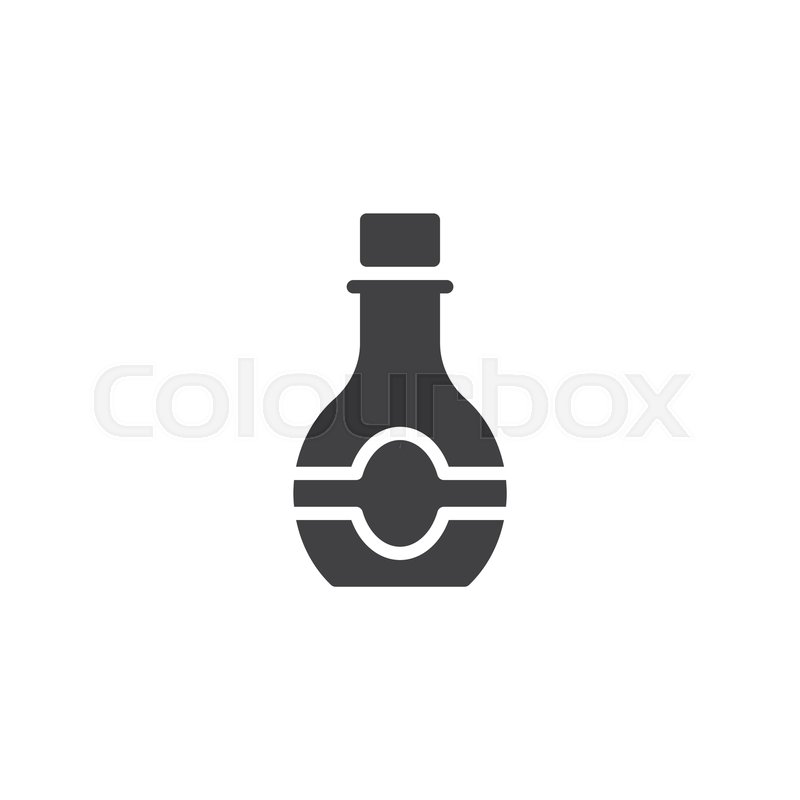 800x800 Syrup Bottle Vector Icon Filled Flat Stock Vector Colourbox