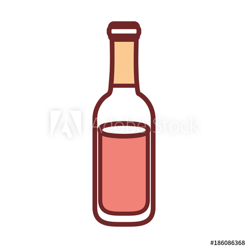 500x500 Beer Bottle Vector Illustration