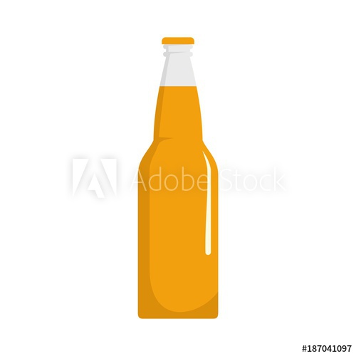 500x500 Closed Bottle Icon Flat Illustration Of Closed Bottle Vector Icon