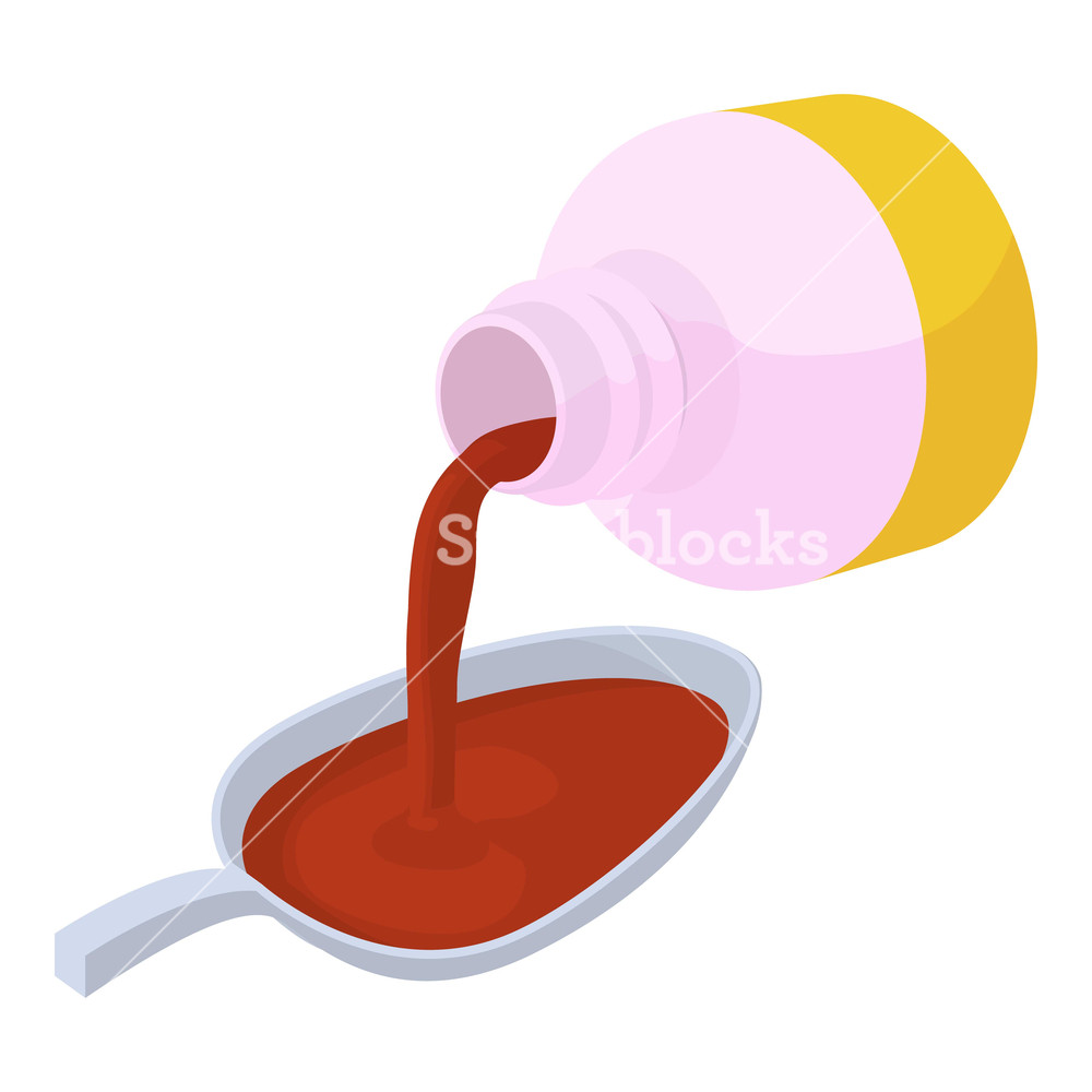 1000x1000 Medical Syrup Icon Isometric Illustration Of Medical Syrup