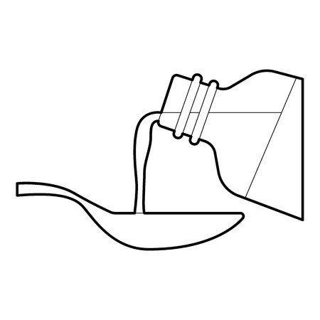 450x450 Medical Syrup Icon Outline Illustration Of Medical Syrup Vector