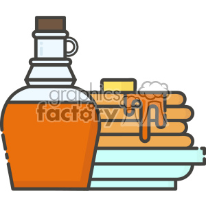 300x300 Pancakes And Syrup Vector Clip Art Images Clipart Royalty Free