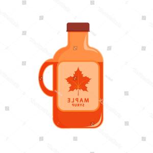 300x300 Photostock Vector Bottle Of Maple Syrup Icon Cartoon Illustration
