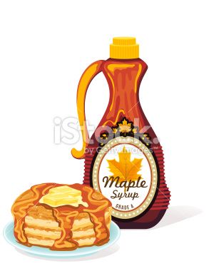 293x380 Bottle Of Maple Syrup And Stack Of Pancakes Festival Art Inspo