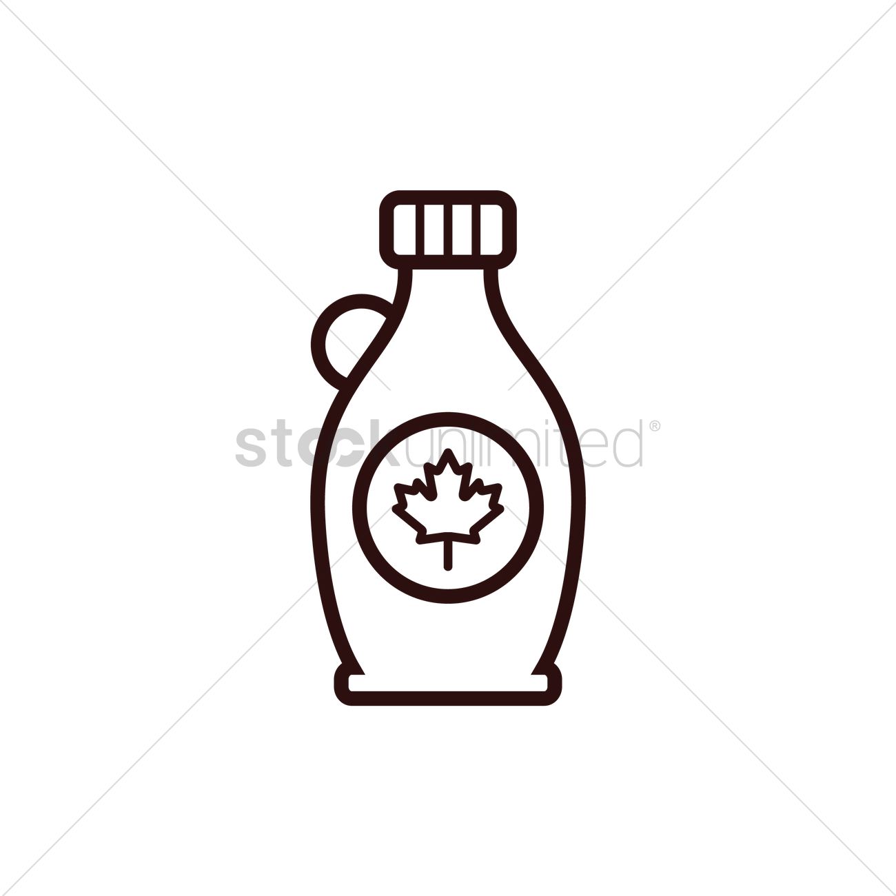 1300x1300 Bottle Of Maple Syrup Vector Image
