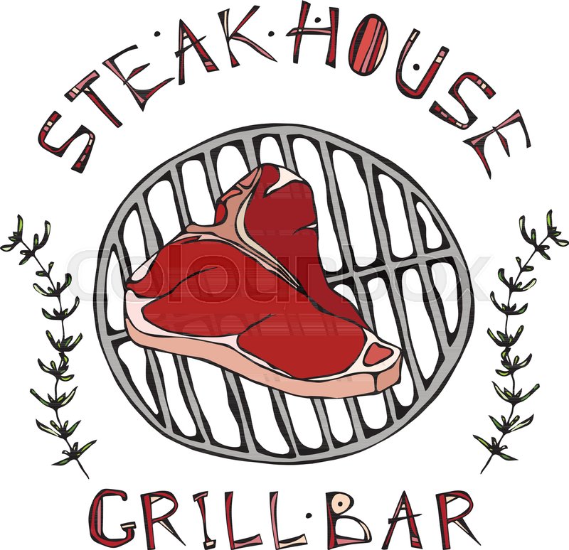 Steak House Or Grill Bar Logo T Bone Stock Vector Colourbox 800x774 Steak House Or Grill Bar Logo T Bone Stock Vector Colourbox