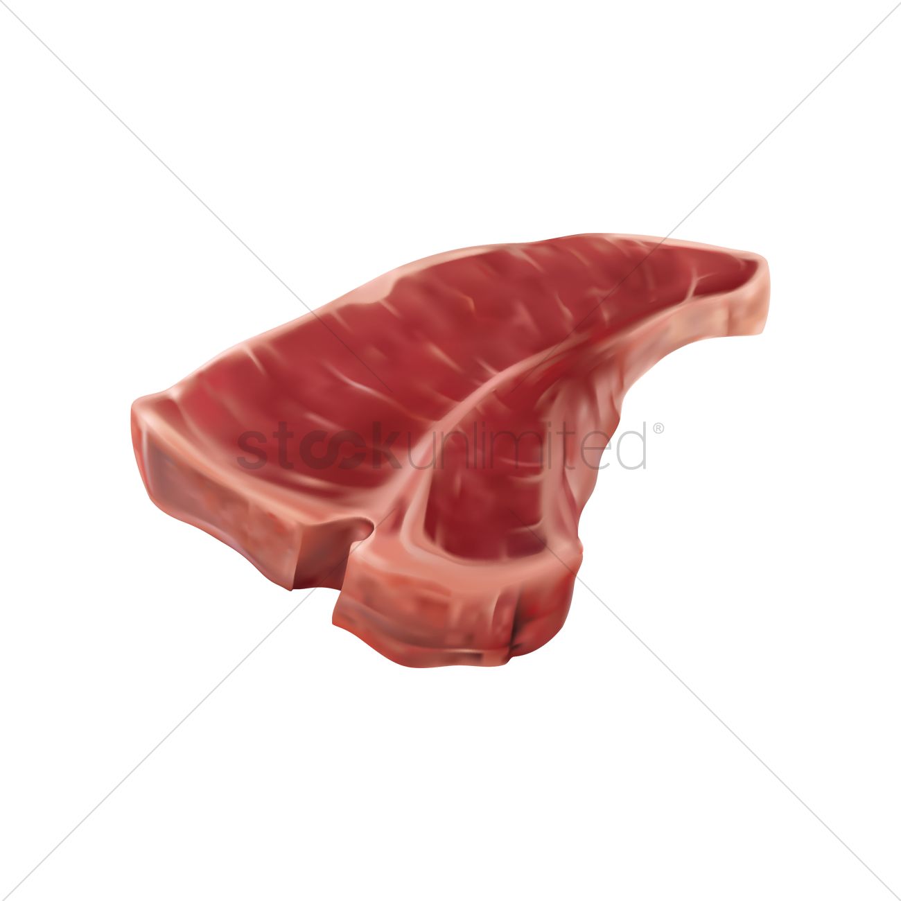 T Bone Steak Vector Image 1300x1300 T Bone Steak Vector Image
