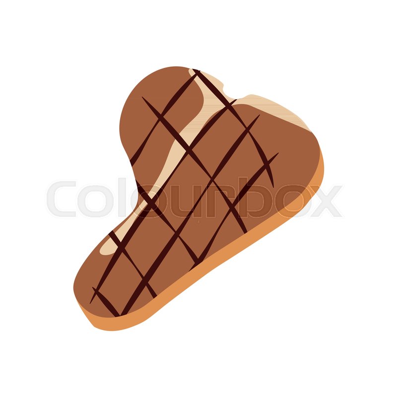 T Bone Steak On The White Background, Stock Vector Colourbox 800x800 T Bone Steak On The White Background, Stock Vector Colourbox