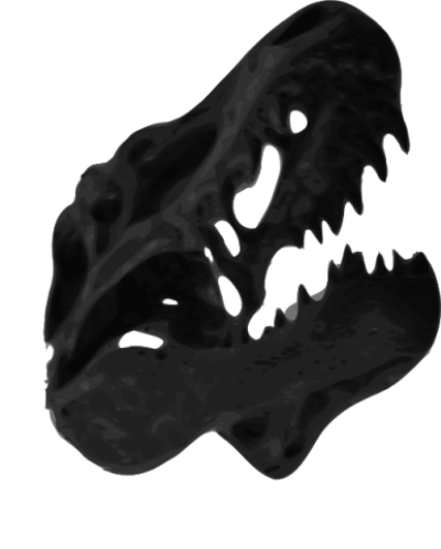 400x497 T Rex Skull Free Vector Png