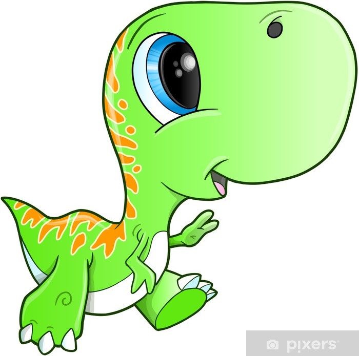 Cute Tyrannosaurus Rex Dinosaur T Rex Vector Wall Mural Pixers 700x695 Cute Tyrannosaurus Rex Dinosaur T Rex Vector Wall Mural Pixers