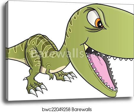 Tough Dinosaur T Rex Vector Canvas Print Barewalls Posters 453x379 Tough Dinosaur T Rex Vector Canvas Print Barewalls Posters