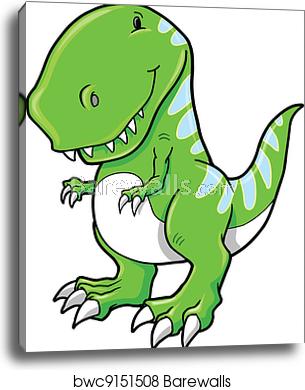 Tyrannosaurus Rex Dinosaur Vector, Canvas Print Barewalls 305x390 Tyrannosaurus Rex Dinosaur Vector, Canvas Print Barewalls