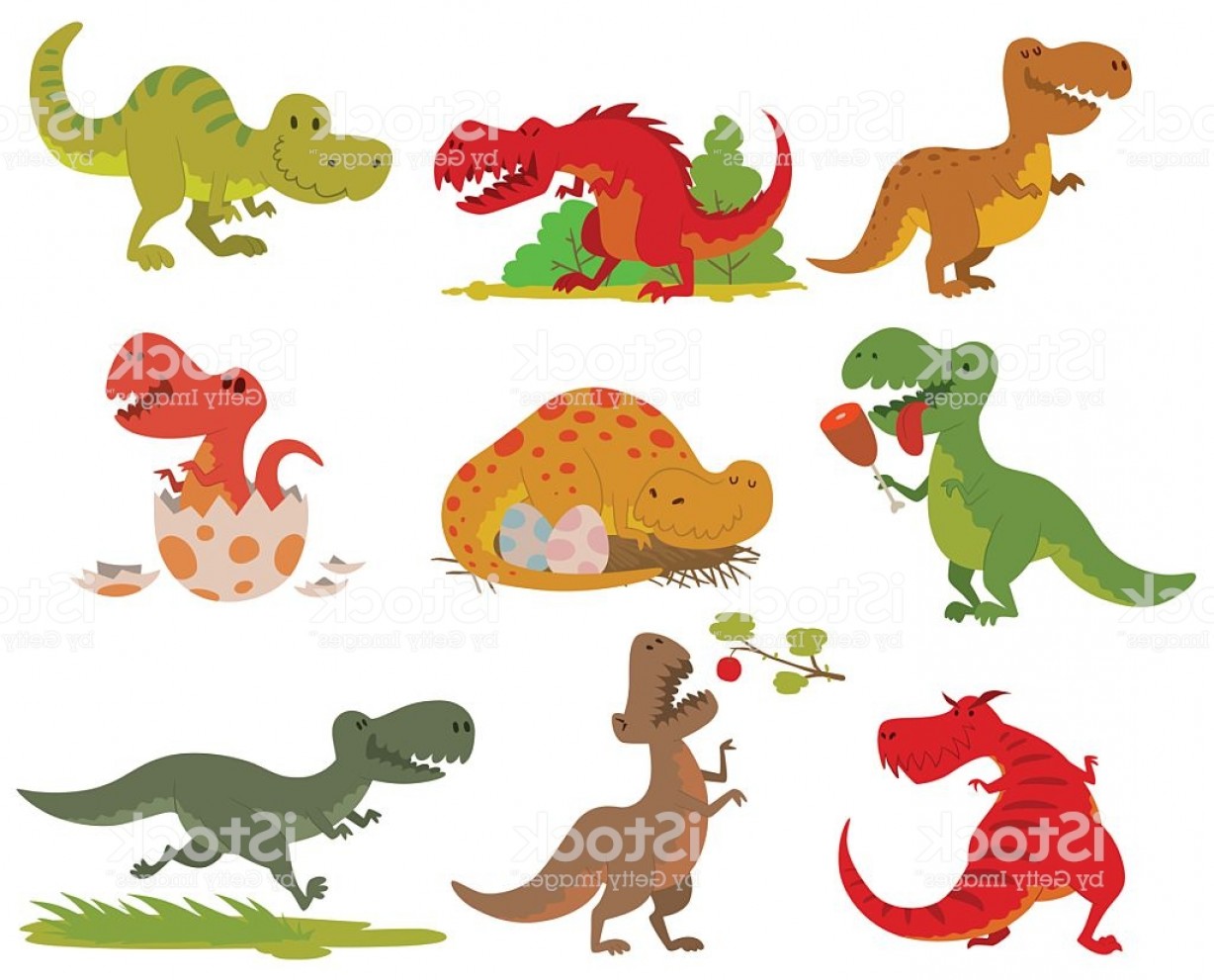 1228x991 T Rex Dinosaur Vector Set Gm Studiogrfx