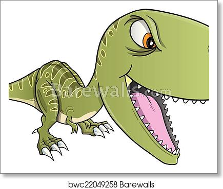 435x370 Tough Dinosaur T Rex Vector Art Print Barewalls Posters