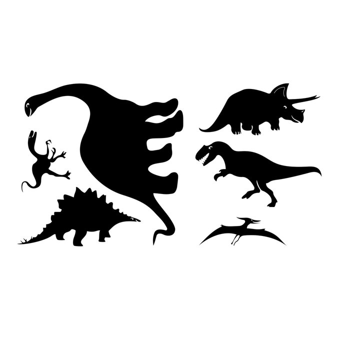 690x690 Dinosaur T Rex Triceratops Graphics Design