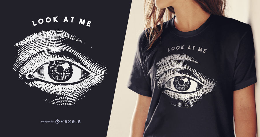 Eye Illustration T Shirt Design 900x476 Eye Illustration T Shirt Design