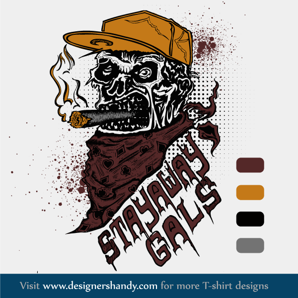 Vector T Shirt Design With Skull 600x600 Vector T Shirt Design With Skull