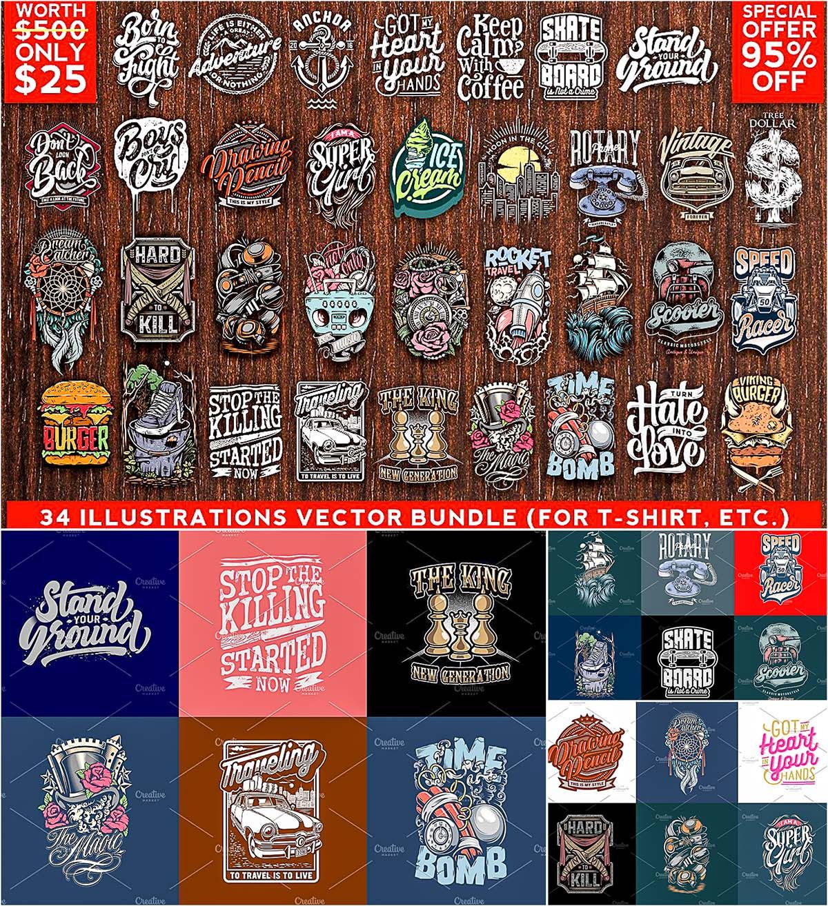 1200x1314 Illustrations Vector Bundle Free T Shirt Designs And Prints