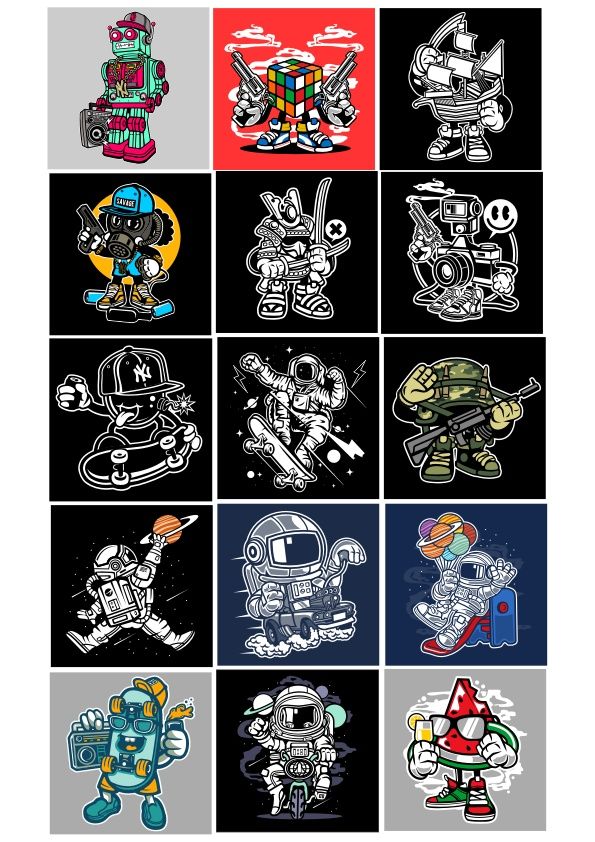 595x842 Stikers Set Free Vector Stickers Vectors In Vector Free