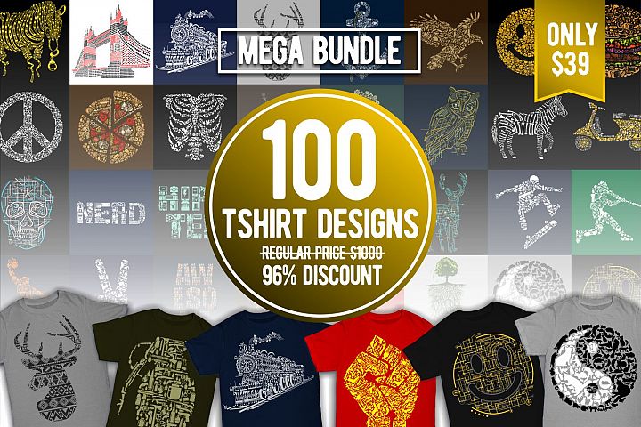 Tshirt Designs Mega Bundle Pack 720x480 Tshirt Designs Mega Bundle Pack