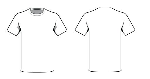 510x269 T Shirt Template Illustrator Tee Free Vector