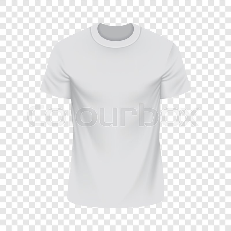 800x800 White Tshirt Mockup Realistic Stock Vector Colourbox