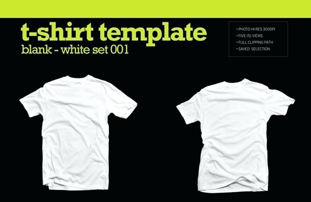 640x415 Mock T Shirt Template Hi Res Blank White Mockup Vector