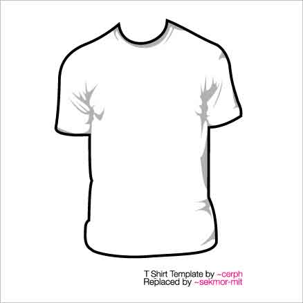 T Shirt Outline Vector