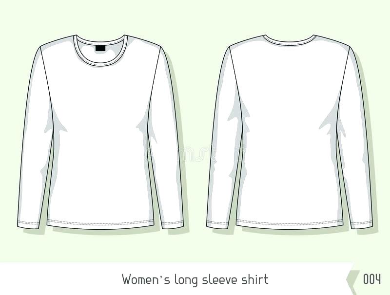 Long Sleeve Tee Shirt Template Vector Download Women For Design 800x606 Long Sleeve Tee Shirt Template Vector Download Women For Design