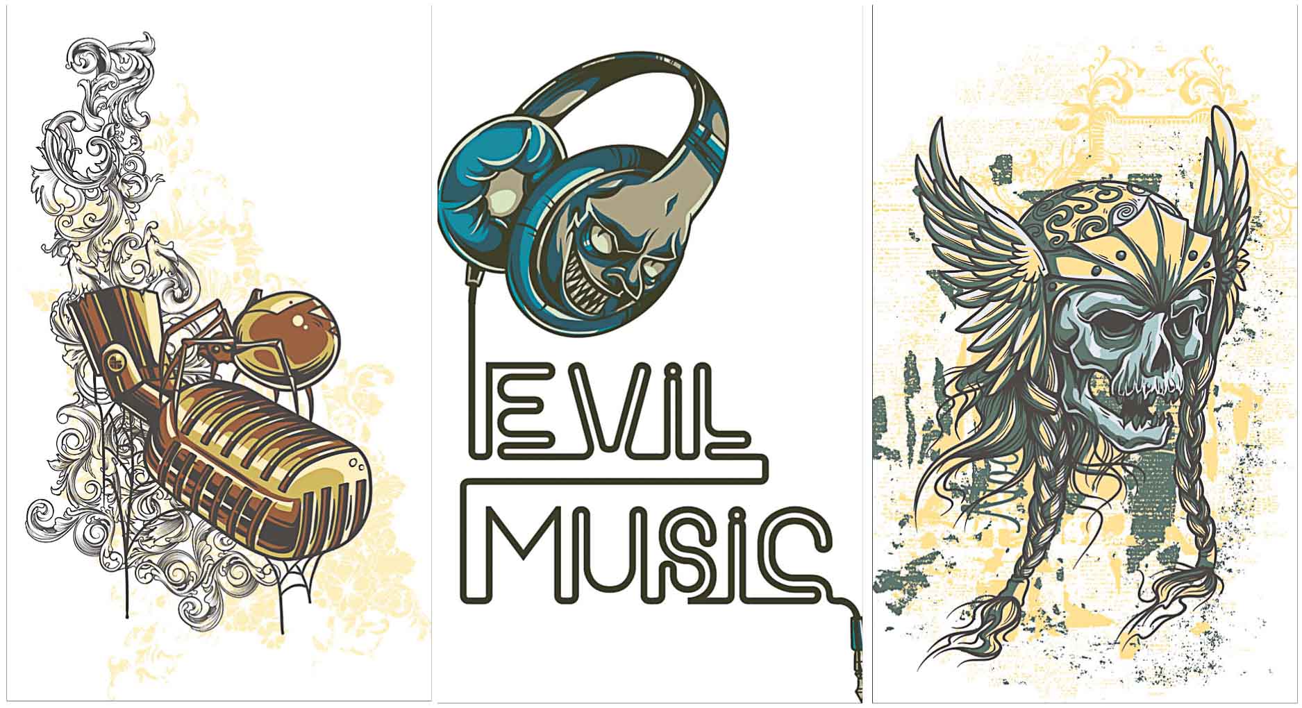 Grunge Design T Shirt Music Set Free Download 1875x1020 Grunge Design T Shirt Music Set Free Download