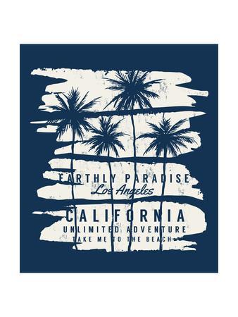 Los Angeles, California Typography For T Shirt Print Vector 338x450 Los Angeles, California Typography For T Shirt Print Vector