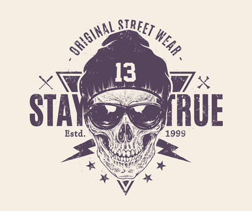 Skull T Shirt Prints Vector Material Free Download 500x419 Skull T Shirt Prints Vector Material Free Download